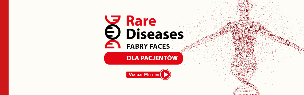 Cykl Virtual Meetings: Rare Diseases. Fabry Faces dla pacjentów